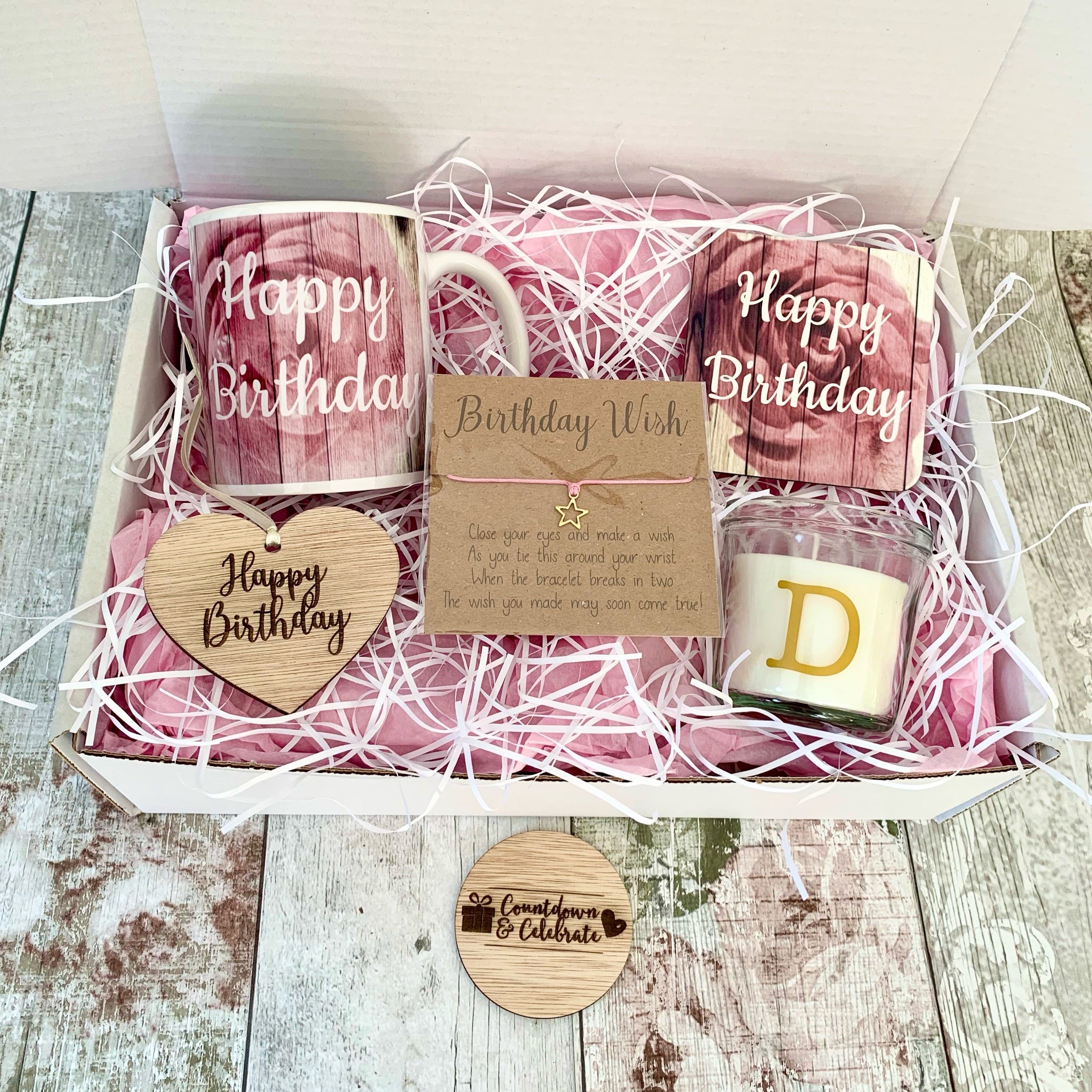 Personalised Gift Box - Birthday Gift Set Friend Birthday Gift Box Gifts  for Her Self Care Box A